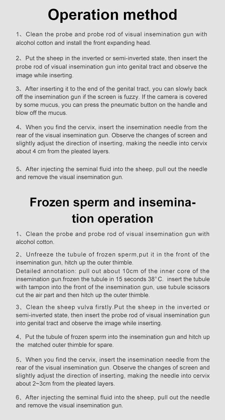 Sheep Visual AI Insemination Gun