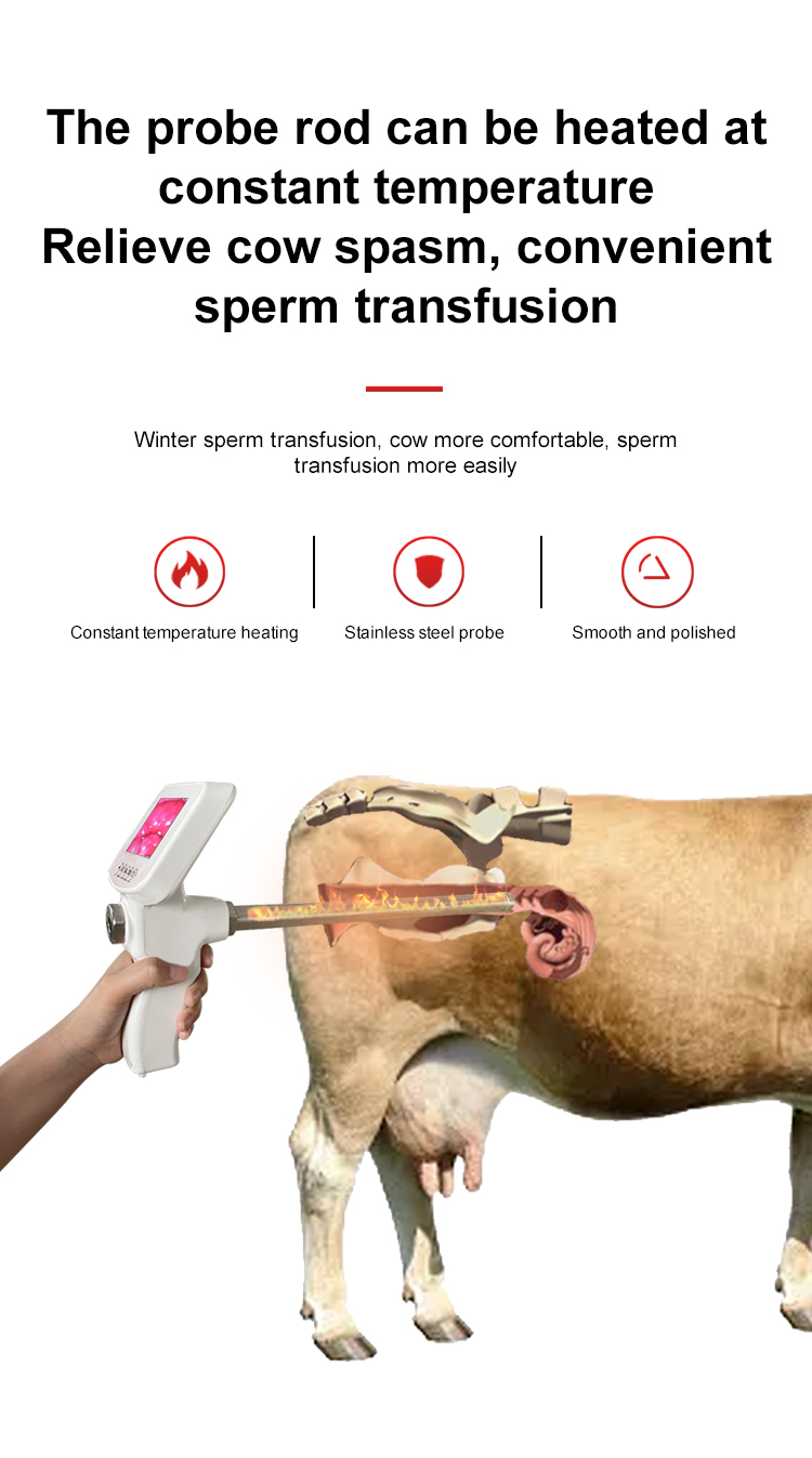 Portable Visual Cattle Insemination Gun