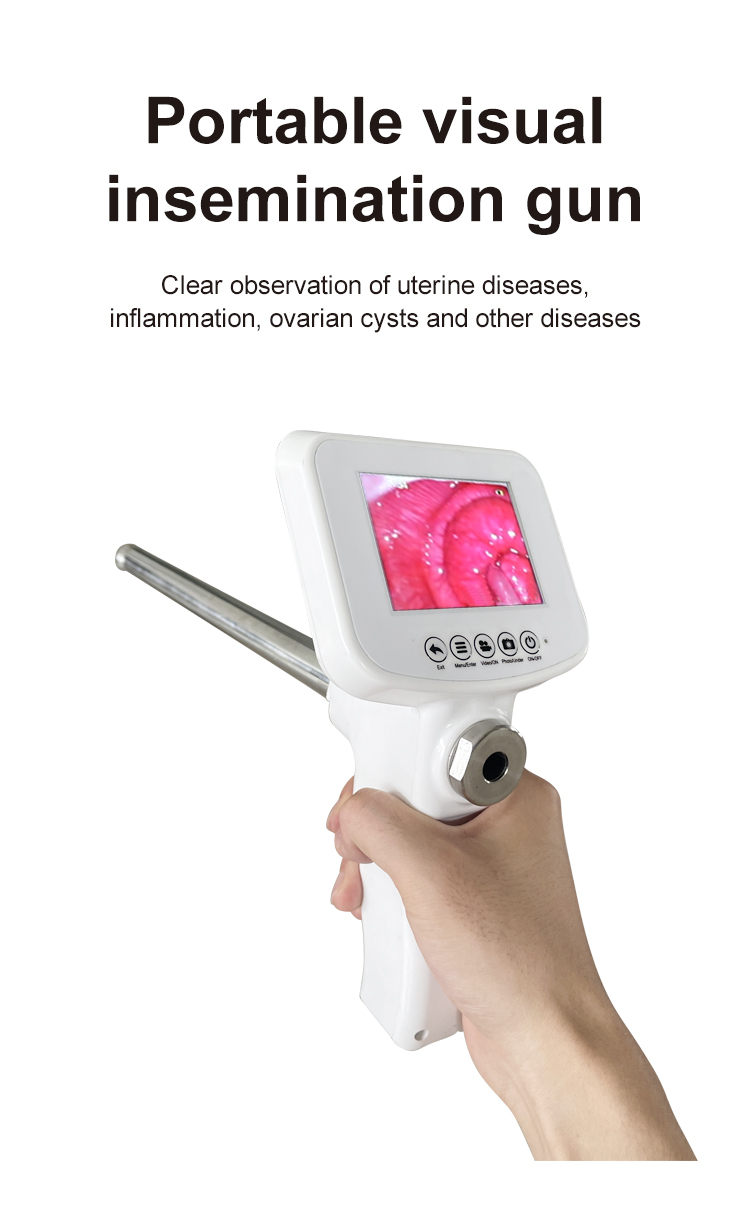 Portable Visual Cattle Insemination Gun